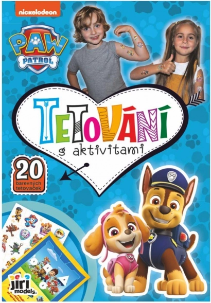 Caiet cu tatuaje și activități PAW PATROL