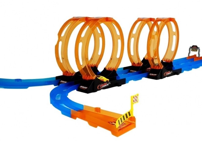 Set circuit auto cu bucle și mașinuțe