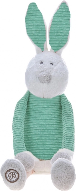 Iepuraș de pluș Enzo, bej‑mentă, 20 cm