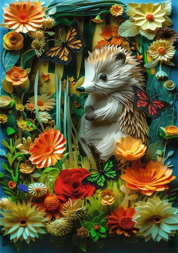 Puzzle Trefl Paper Art arici 1000 piese