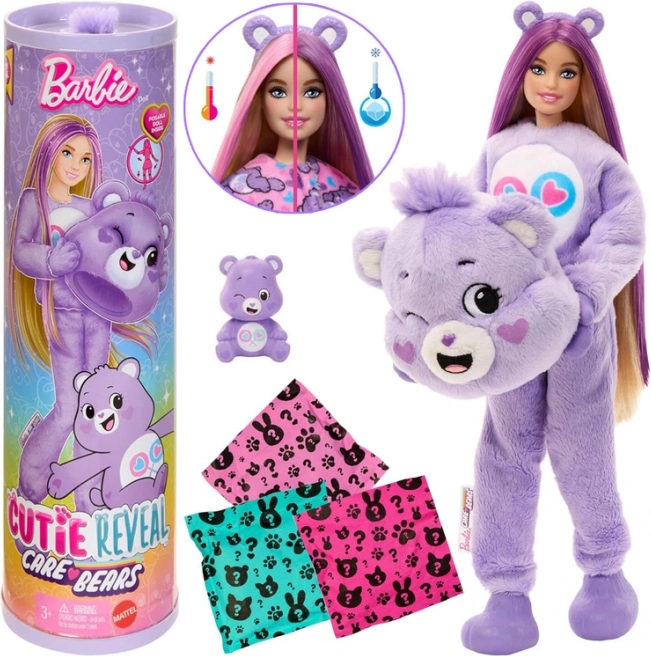 Barbie Cutie Reveal CARE BEARS – inimă blândă ursuleț mov