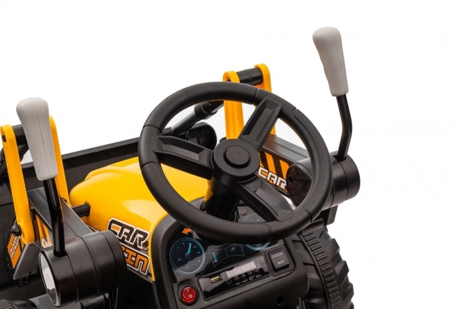 Tractor electric cu lingură galben