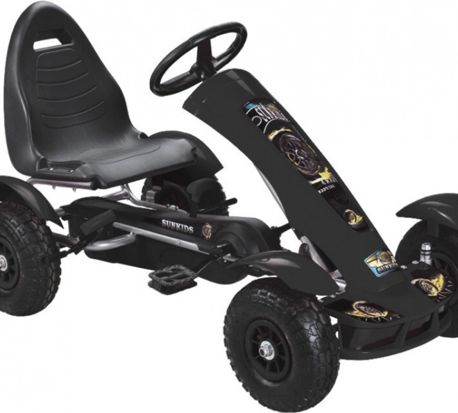 Kart cu pedale negru