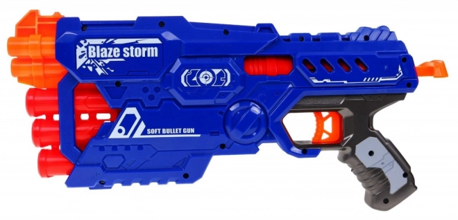 Pistol copii 8+ Blaze Storm cu 10 proiectile din spumă și mecanism manual