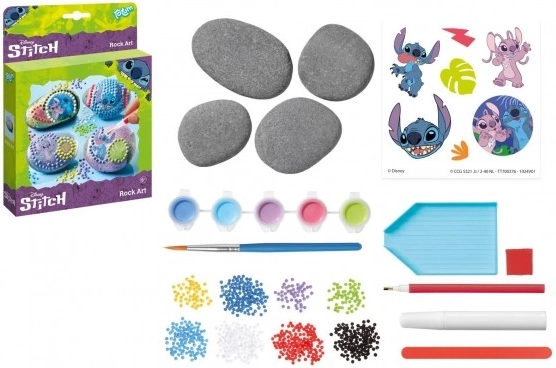 set creativ pentru pictat și decorat pietre Stitch