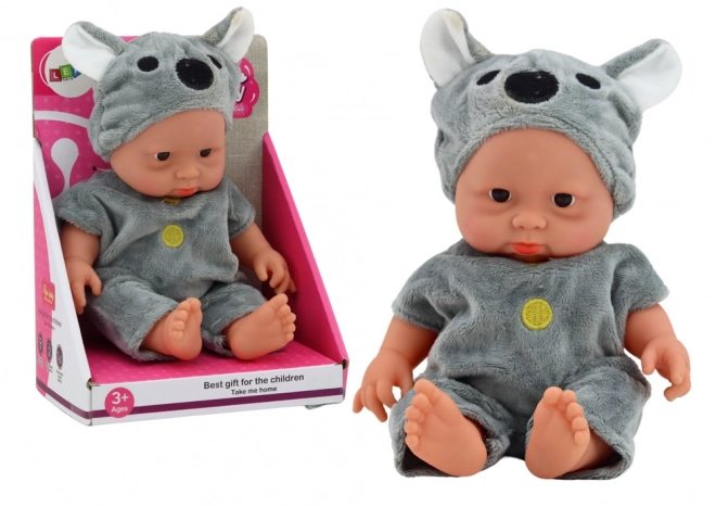 Lălcuță bebeluș cu căciulă koala