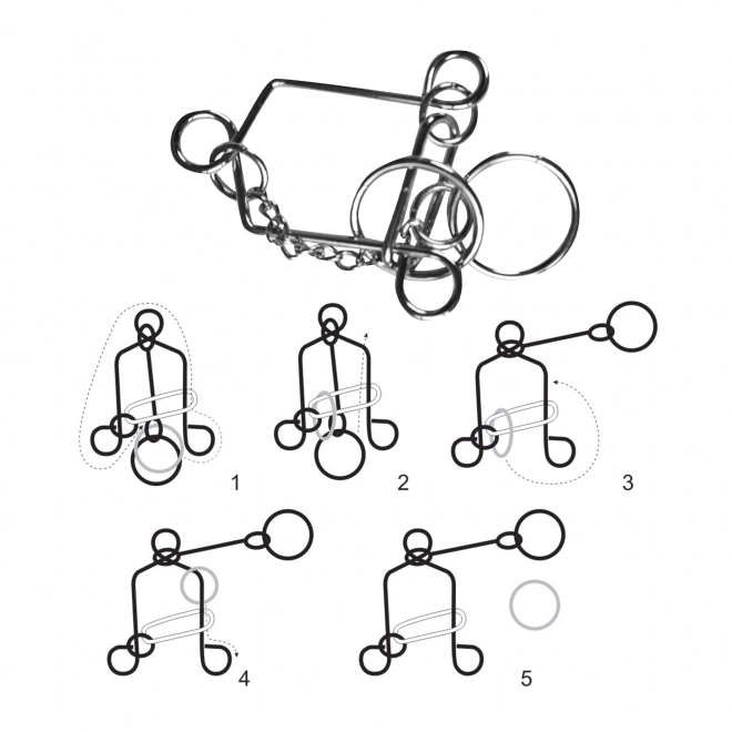Puzzle metalic