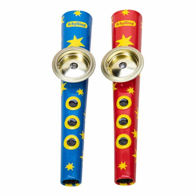 Kazoo din metal clasic de la Schylling - albastru