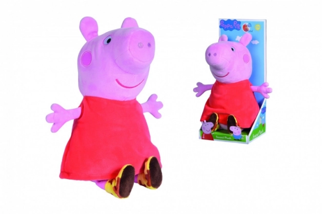 Jucărie pluş Peppa Pig cu sunete