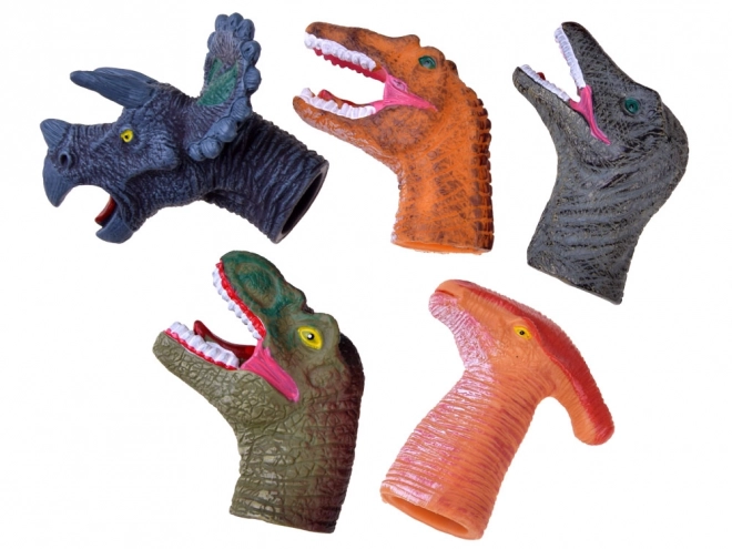 Set dinosaurs păpuși de deget gumate