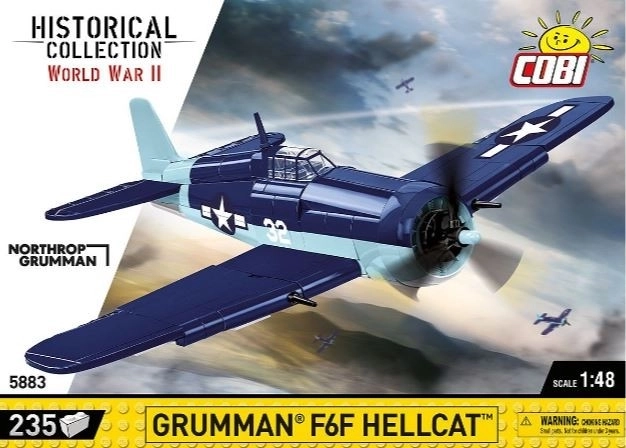 Set de construcție Grumman F6F Hellcat cu 235 de piese