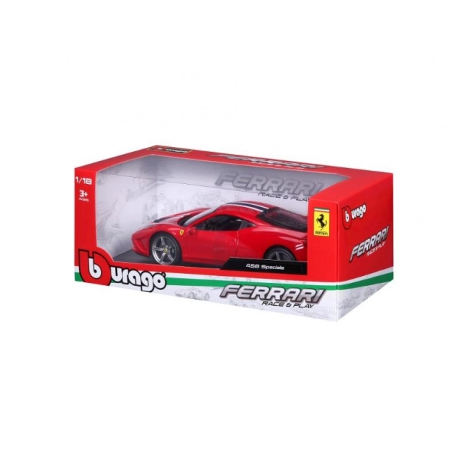 Mașinuță Bburago Ferrari 458 Speciale Roșie