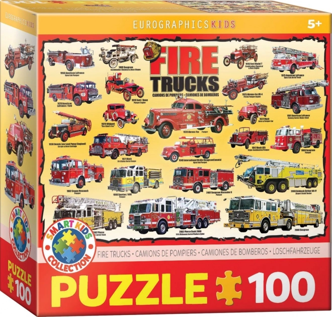 Puzzle Mașini de Pompieri de la Eurographics 100 de piese