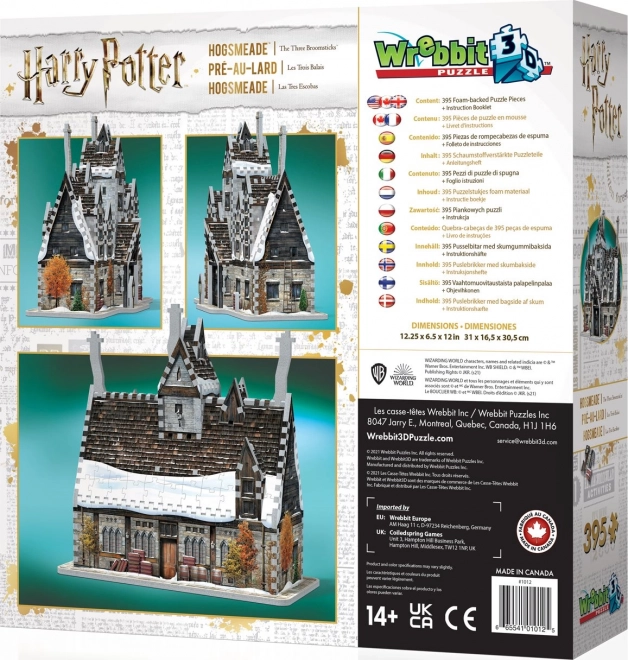 Puzzle 3D Hanul Trei Mături Harry Potter