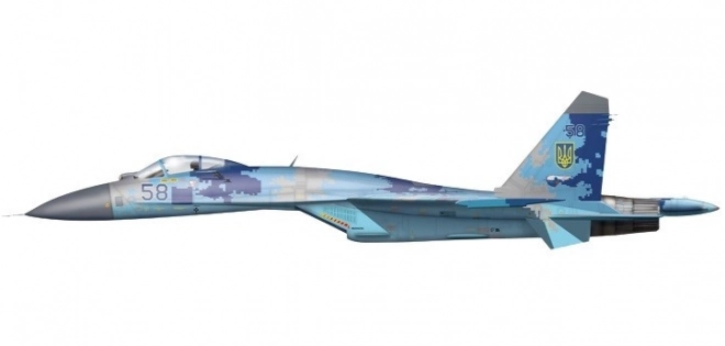 Model avion Su-27P Forțele Aeriene Ucrainene scară 1/72