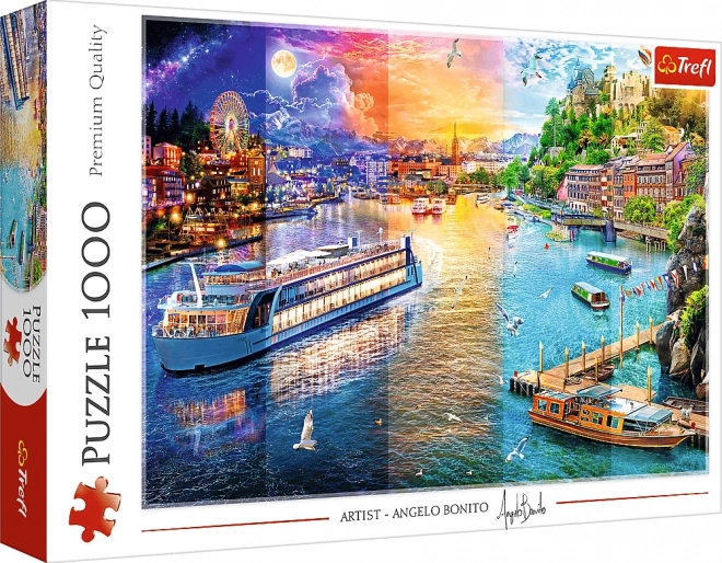 Puzzle Rejs pe râu 1000 de piese