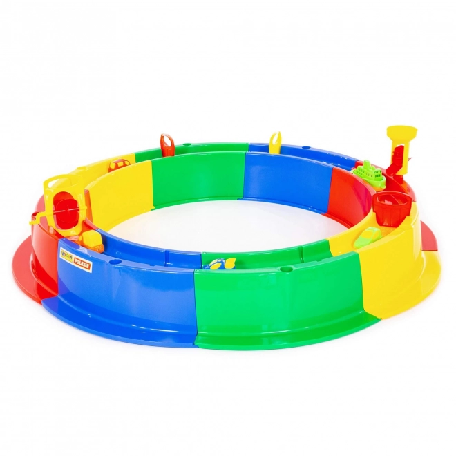 Loc de joacă cu nisip colorat cu accesorii
