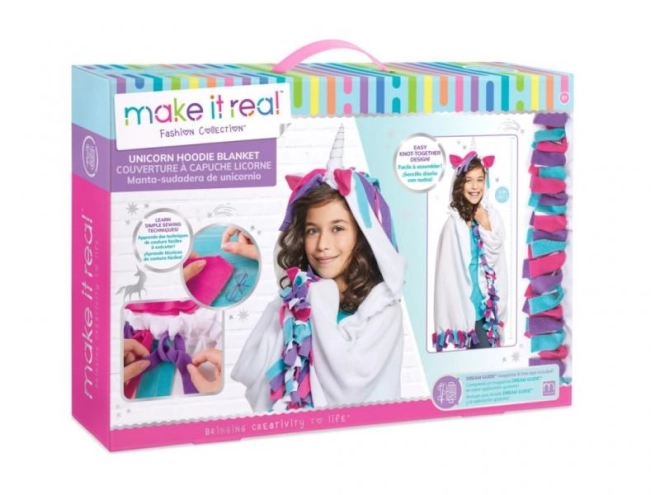 Pătură cu motiv de unicorn pentru copii