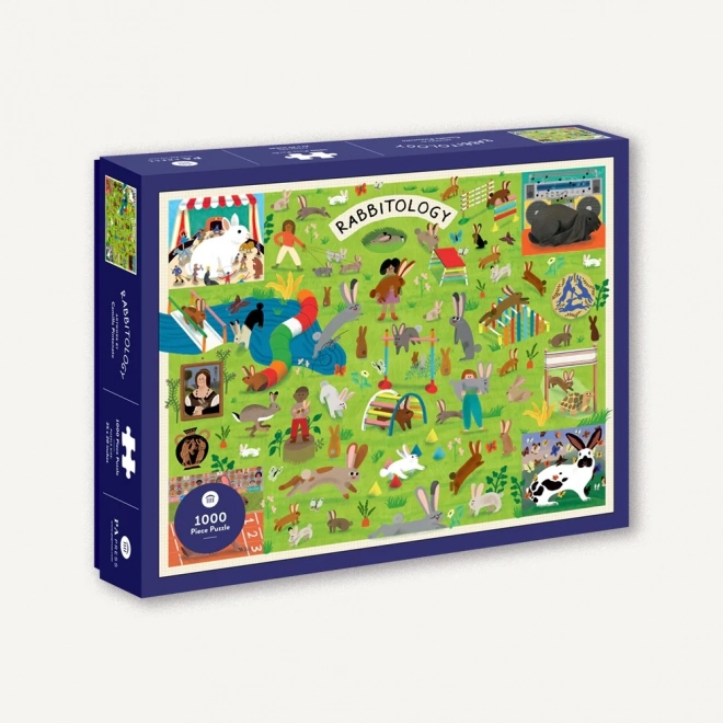 Puzzle Rabbitologie 1000 de piese de la Chronicle Books