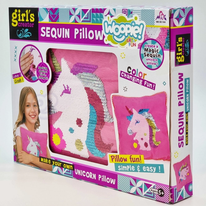 Set creativ pernă unicorn WOOPIE Art&Fun