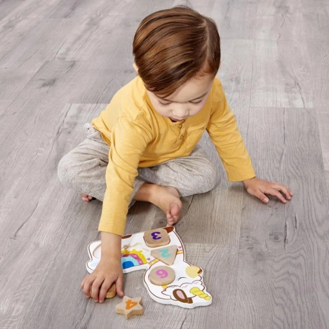 Puzzle din lemn cu numere Little Tikes