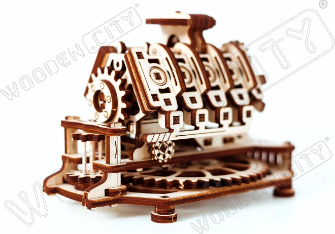 Puzzle 3D motor V8 WOODEN CITY