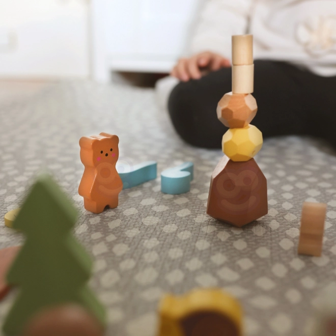 Set pădure din lemn copii Tooky Toy