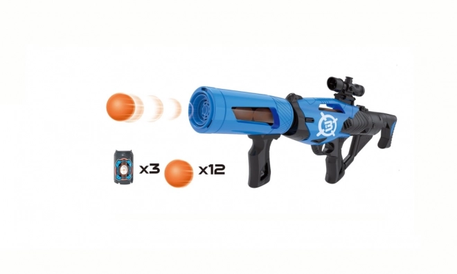 Pistolă cu mingi din spumă 52 cm