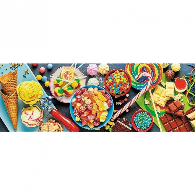 Puzzle panoramice 1000 piese cu delicatese dulci