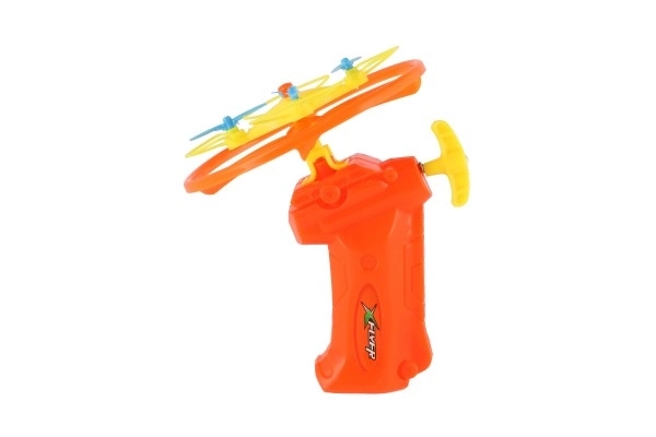 Vârtelniță zburătoare cu lansator din plastic 10 cm