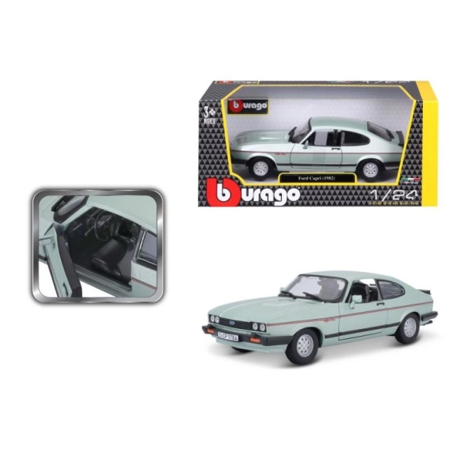 Mașinuță Ford Capri 1982 Bburago 1:24 Plus Verde Deschis