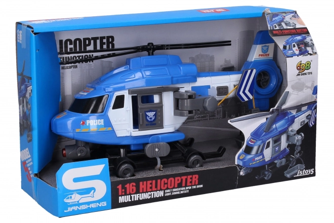 elicopter de poliție cu efecte