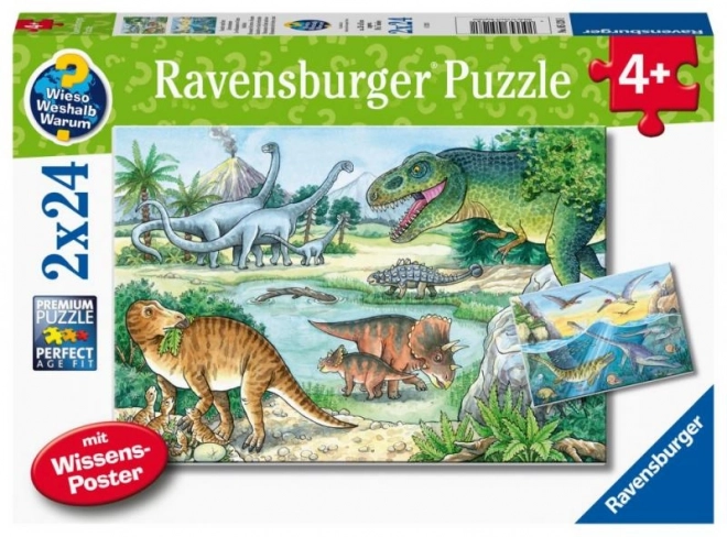 Puzzle Lumea Dinozaurilor