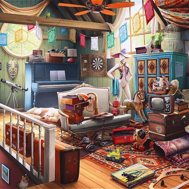 Trefl puzzle din lemn Comoara podului cu 501 piese