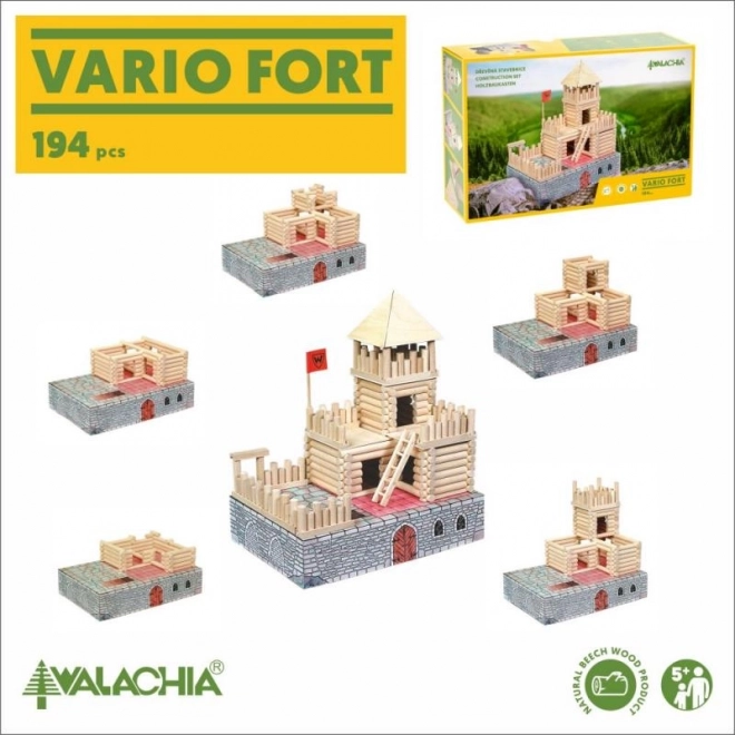 Castel medieval din lemn masiv Vario