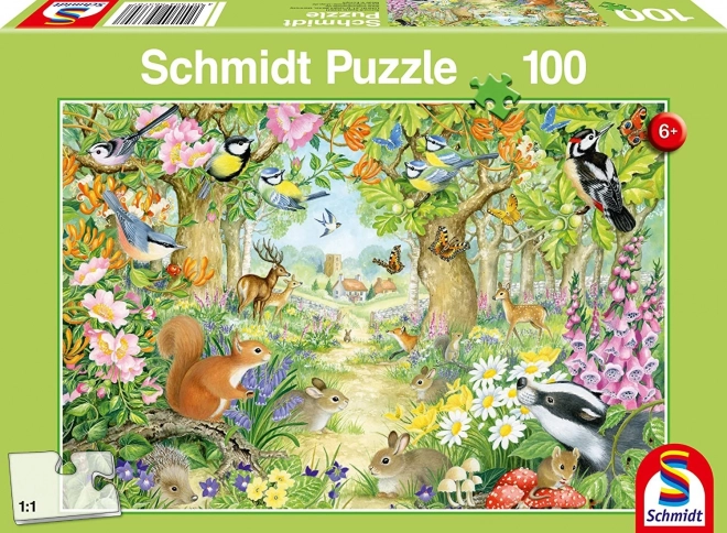 Puzzle SCHMIDT În Pădure 100 de Piese