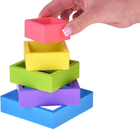 Îi învață culorile, formele și dimensiunile