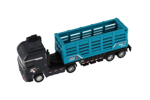 Camion de transport din plastic cu remorcă 26cm cu inerție