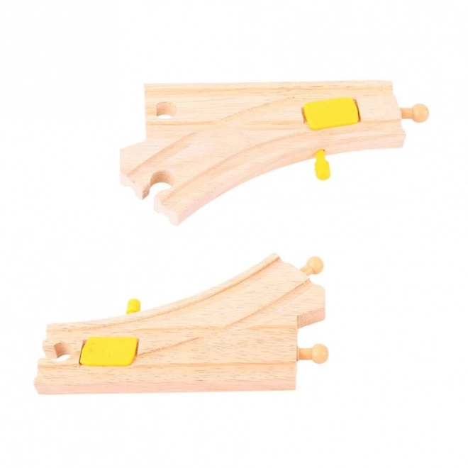 Set Schimbătoare Bigjigs Rail 2 piese