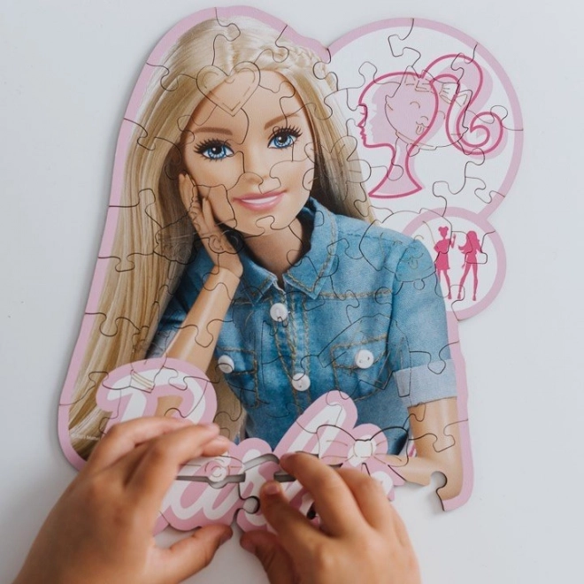 Puzzle din lemn trefl wood craft junior - Barbie frumoasa