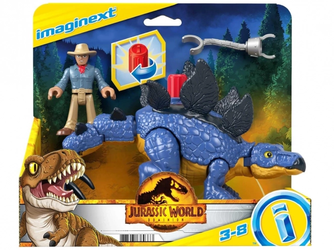 set de figurine Stegosaurus și Dr. Grant Imaginext Jurassic World