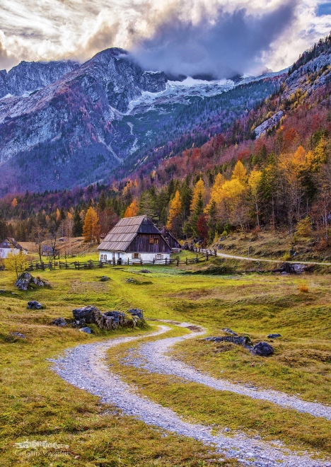 Puzzle chalupă în munți 1000 piese