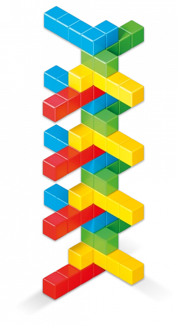 Cuburi Magnetice Geomag Magicube Full Color 64 piese