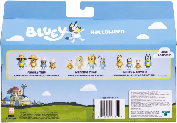 Figurine Bluey - Bal Mascat 4-pack