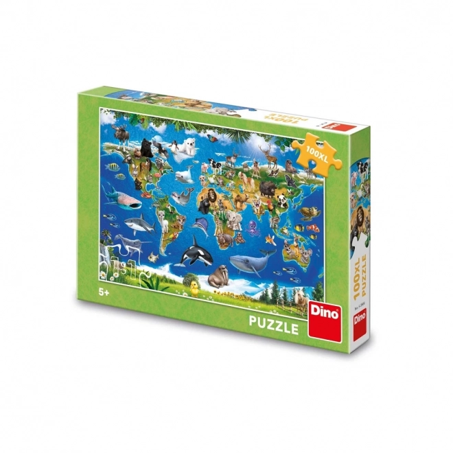 Puzzle XL Harta Animalelor