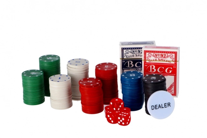 Set poker cu valiză metalică