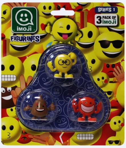 Imoji set de 3 figurine – mix de emoticoane