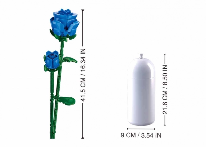 Floare albastră în vază Sluban