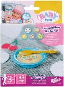 BABY born set pentru hrănirea bebelușului – farfurii magice cu bol și linguriță