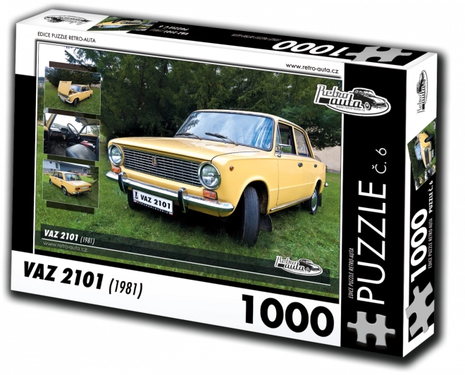 Puzzle Retro Mașini VAZ 2101 din 1981 - 1000 piese